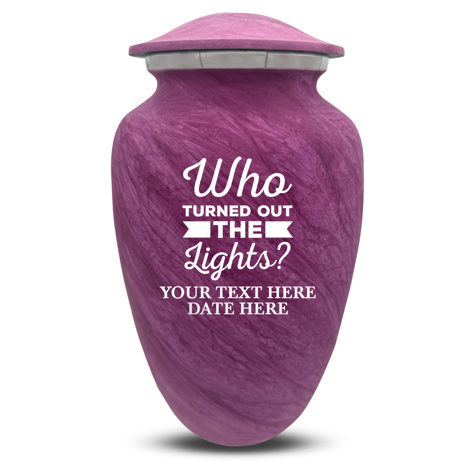 Custom Human Urns - Soft Whisper Collection - Just Funny Design - Distressed Finish - 200 Cubic Inch