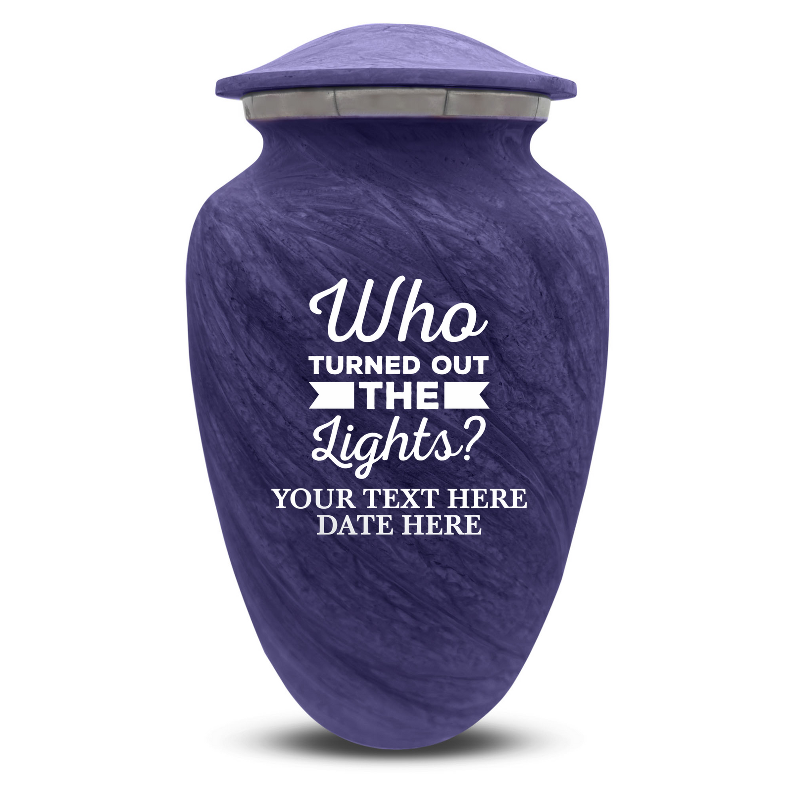 Custom Human Urns - Soft Whisper Collection - Just Funny Design - Distressed Finish - 200 Cubic Inch
