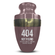 Custom Aluminum Human Urn - Funny Tech Design - Elite Collection with Gold Inlay - 200 Cubic Inch