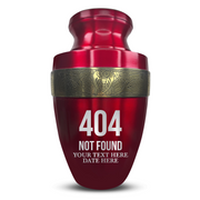Custom Aluminum Human Urn - Funny Tech Design - Elite Collection with Gold Inlay - 200 Cubic Inch