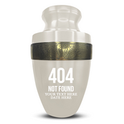 Custom Aluminum Human Urn - Funny Tech Design - Elite Collection with Gold Inlay - 200 Cubic Inch