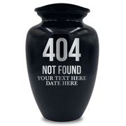 Polished Extra Large Human Cremation Urn 350 Cubic Inch - Engraved Aluminum | Tech Humor