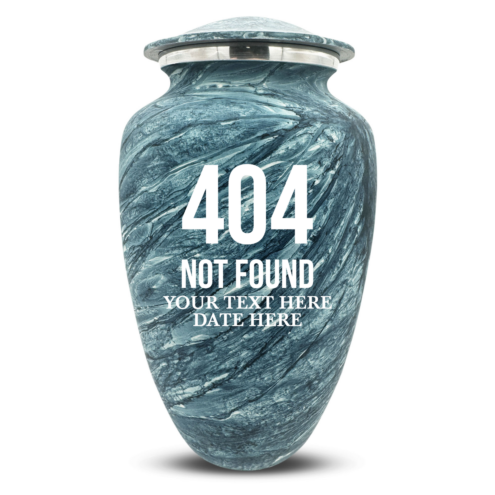 Custom Human Urns - Soft Whisper Collection - Funny Tech Design - Distressed Finish - 200 Cubic Inch