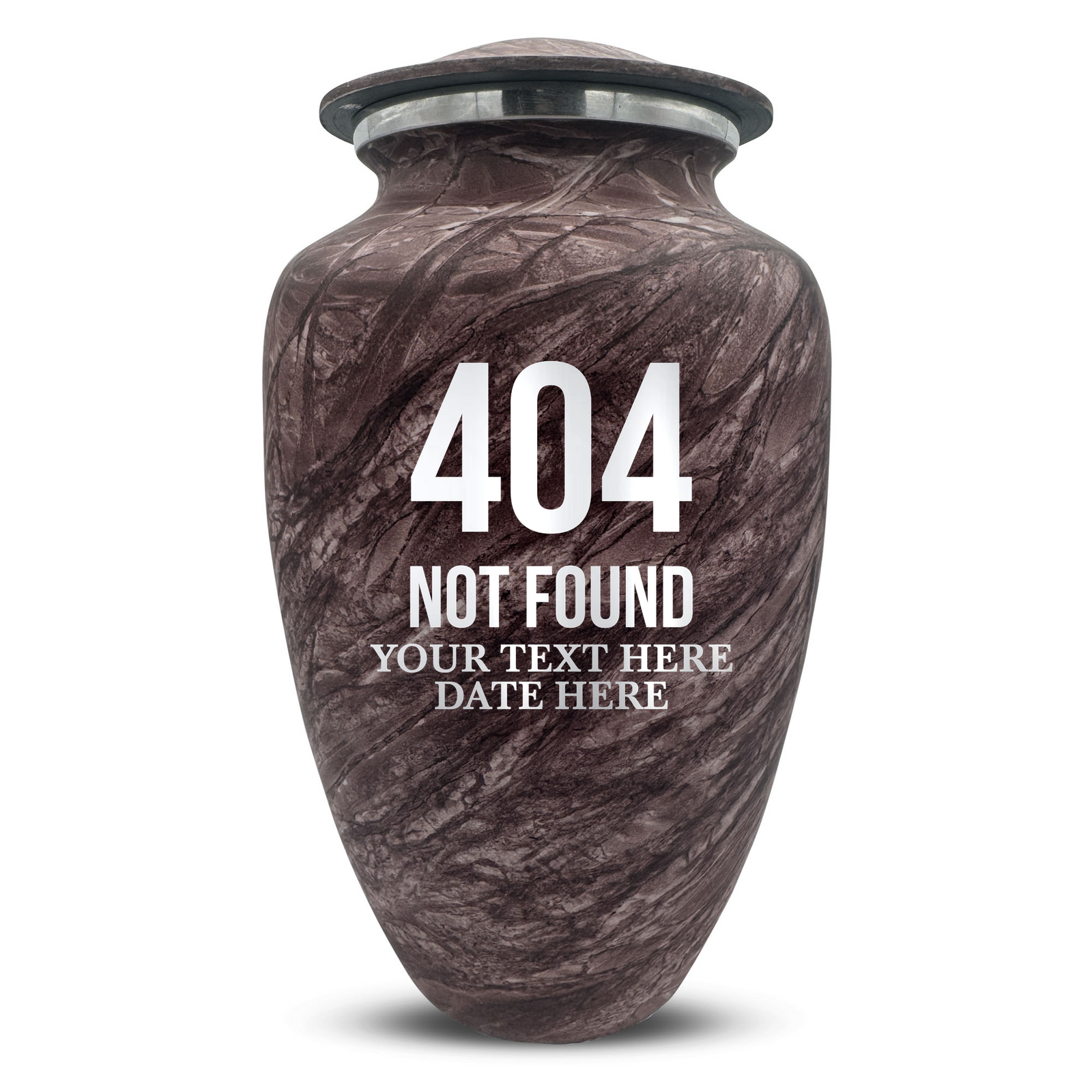 Custom Human Urns - Soft Whisper Collection - Funny Tech Design - Distressed Finish - 200 Cubic Inch