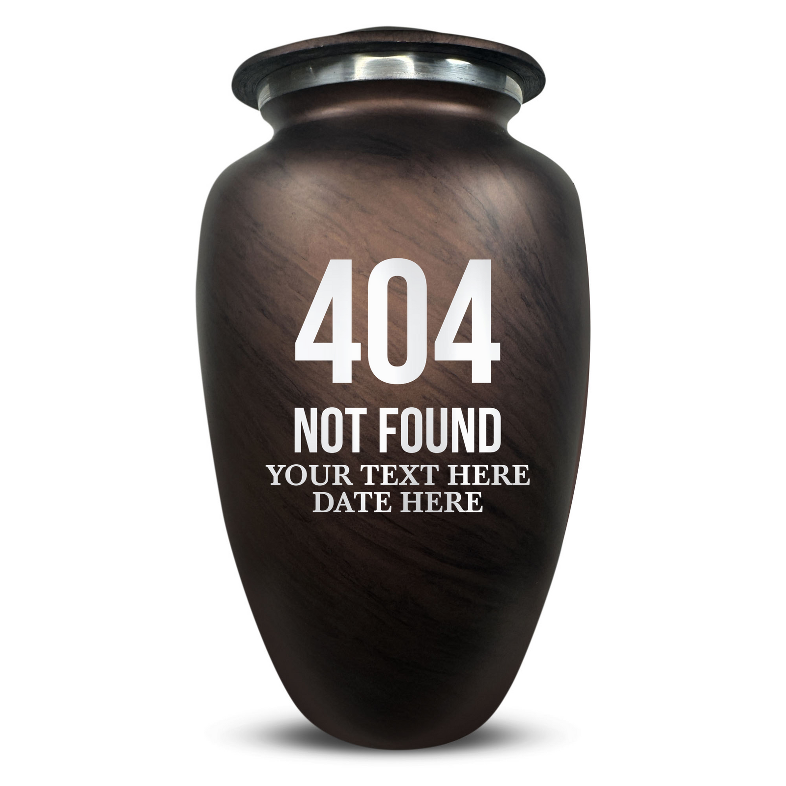 Custom Human Urns - Soft Whisper Collection - Funny Tech Design - Distressed Finish - 200 Cubic Inch