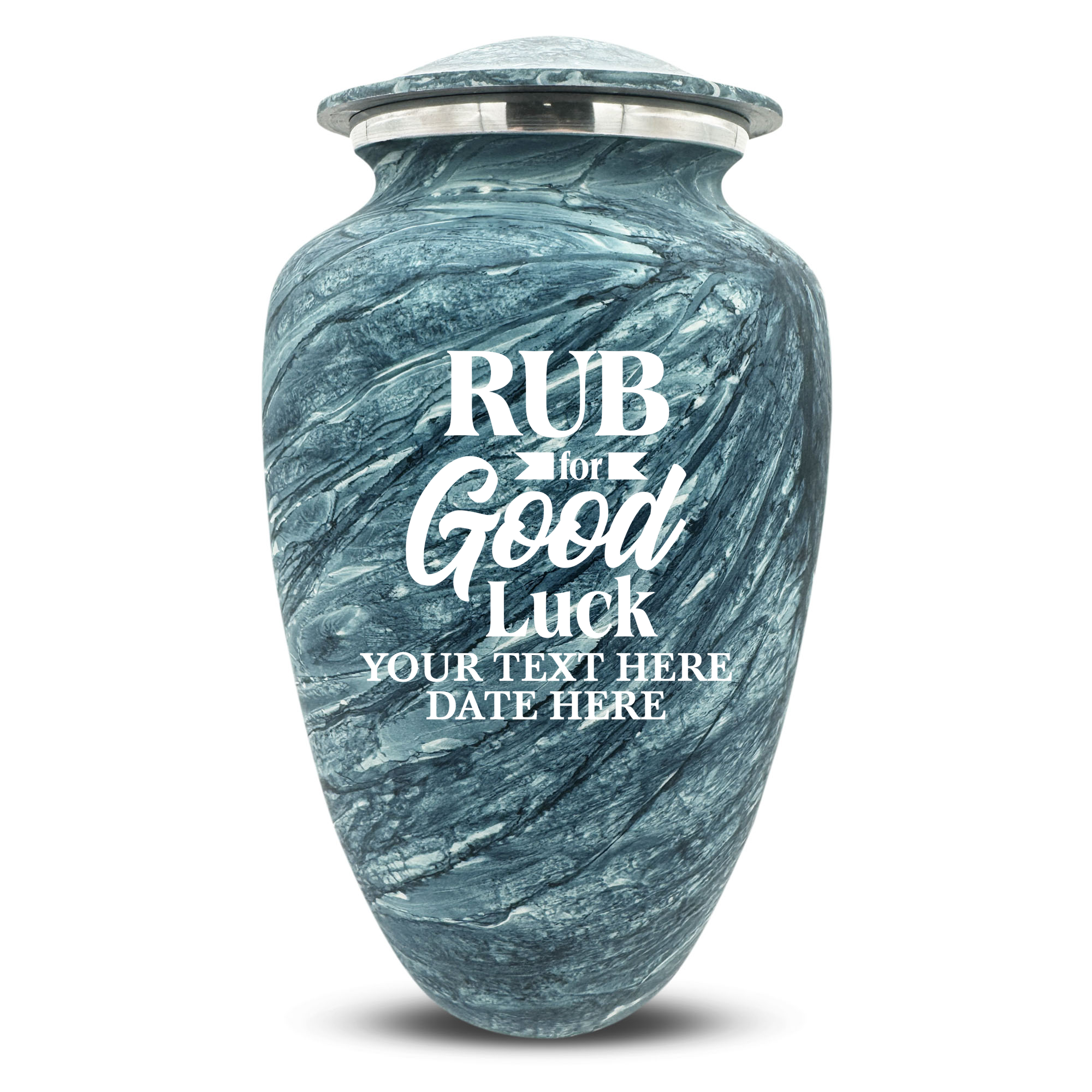 Custom Human Urns - Soft Whisper Collection - Just Funny Design - Distressed Finish - 200 Cubic Inch