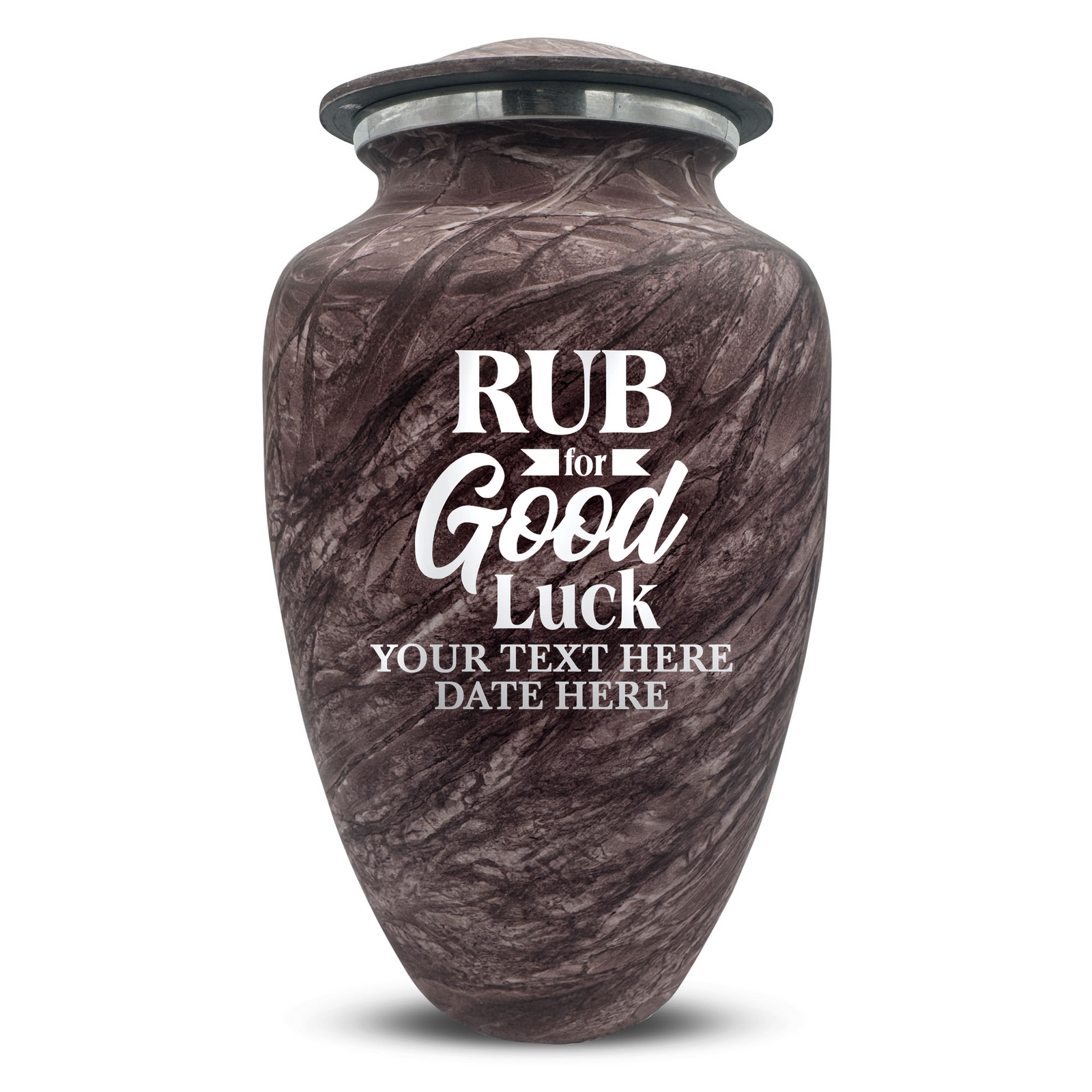 Custom Human Urns - Soft Whisper Collection - Just Funny Design - Distressed Finish - 200 Cubic Inch