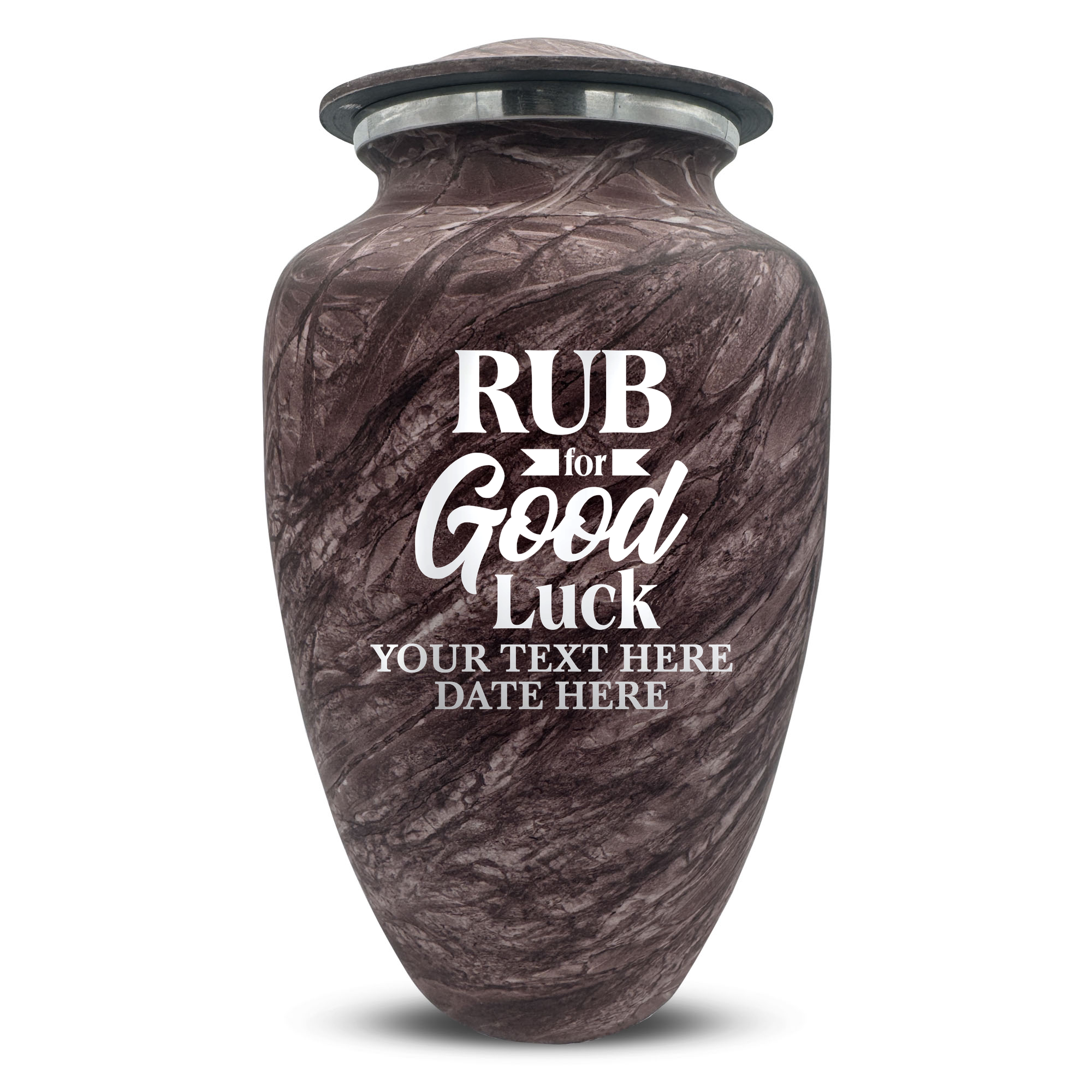 Custom Human Urns - Soft Whisper Collection - Just Funny Design - Distressed Finish - 200 Cubic Inch
