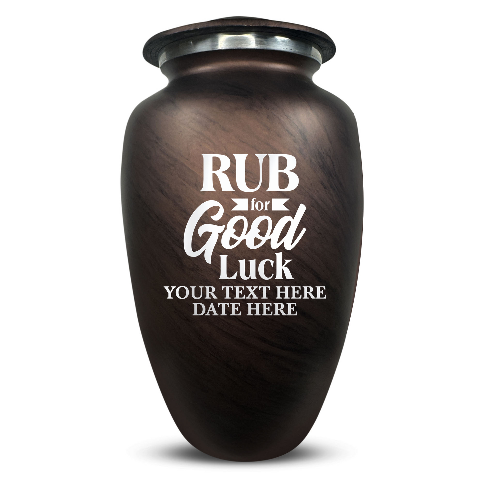 Custom Human Urns - Soft Whisper Collection - Just Funny Design - Distressed Finish - 200 Cubic Inch