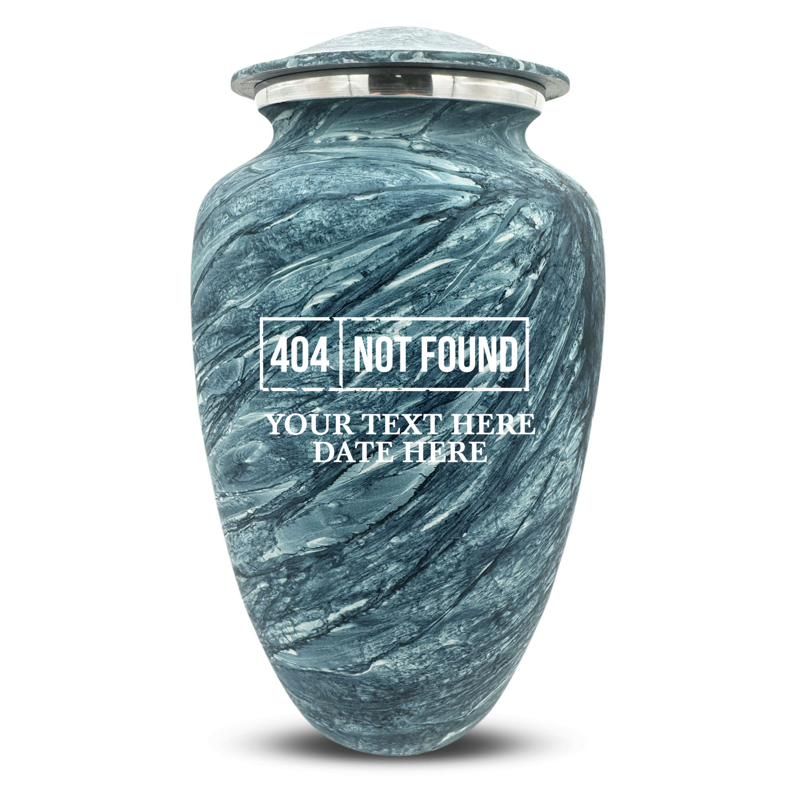 Custom Human Urns - Soft Whisper Collection - Funny Tech Design - Distressed Finish - 200 Cubic Inch