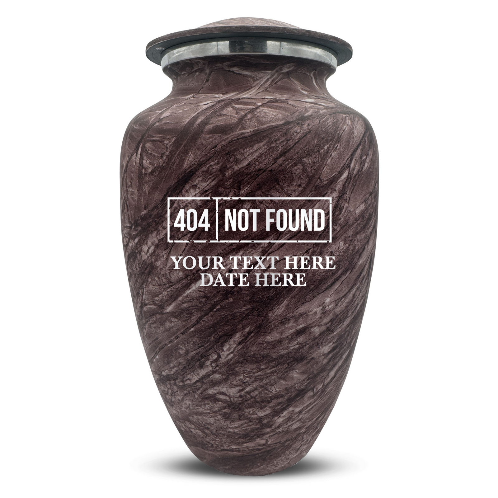 Custom Human Urns - Soft Whisper Collection - Funny Tech Design - Distressed Finish - 200 Cubic Inch