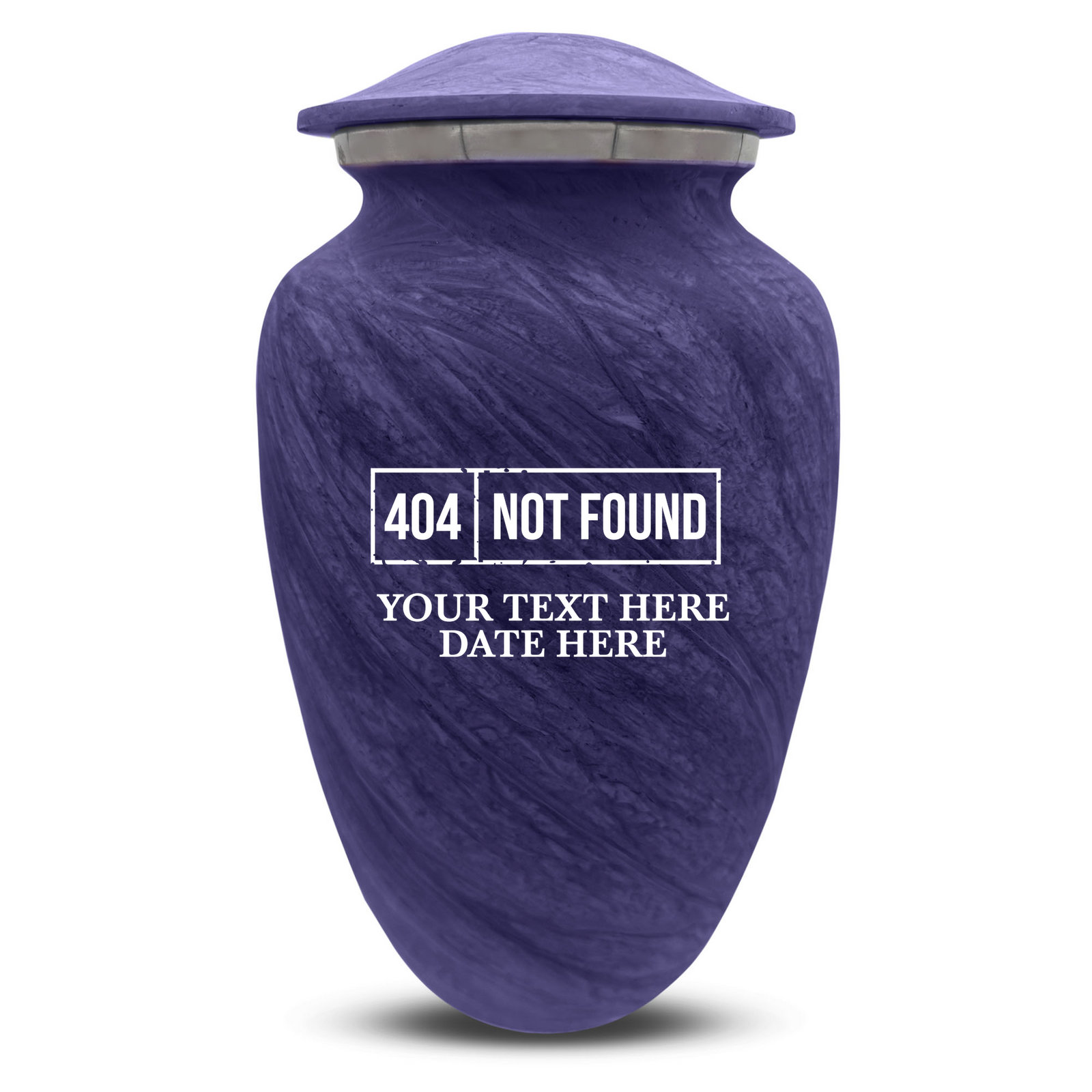 Custom Human Urns - Soft Whisper Collection - Funny Tech Design - Distressed Finish - 200 Cubic Inch