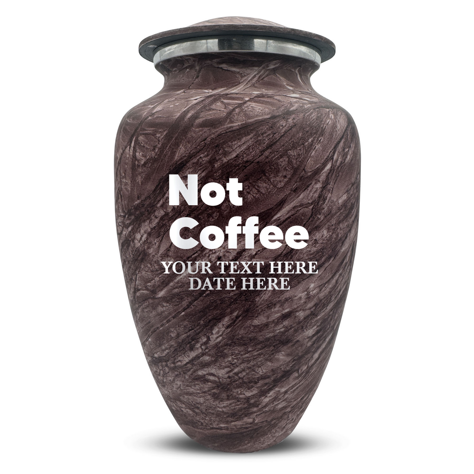 Custom Human Urns - Soft Whisper Collection - Just Funny Design - Distressed Finish - 200 Cubic Inch