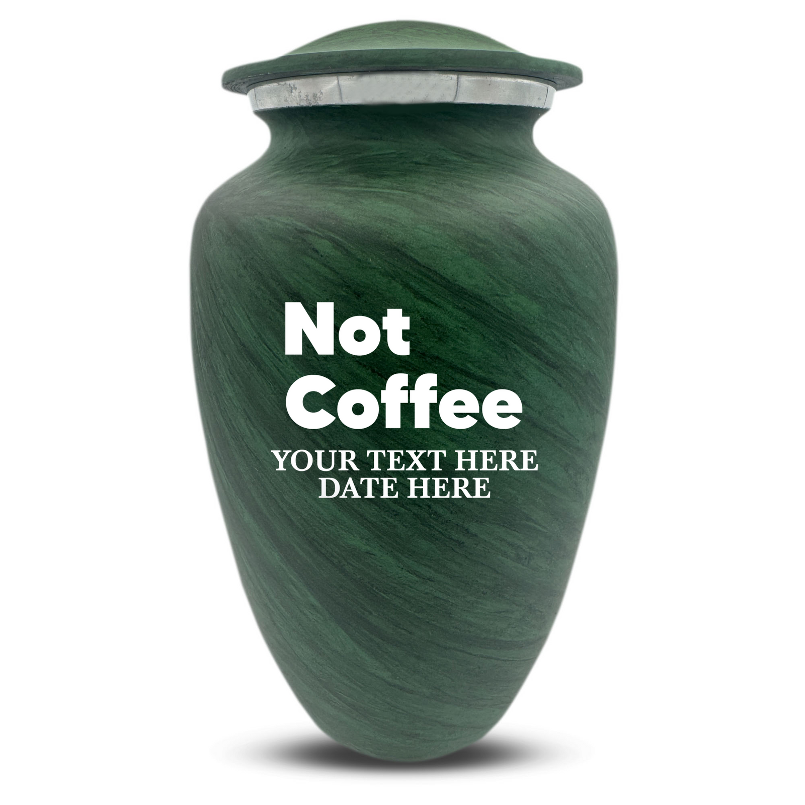 Custom Human Urns - Soft Whisper Collection - Just Funny Design - Distressed Finish - 200 Cubic Inch
