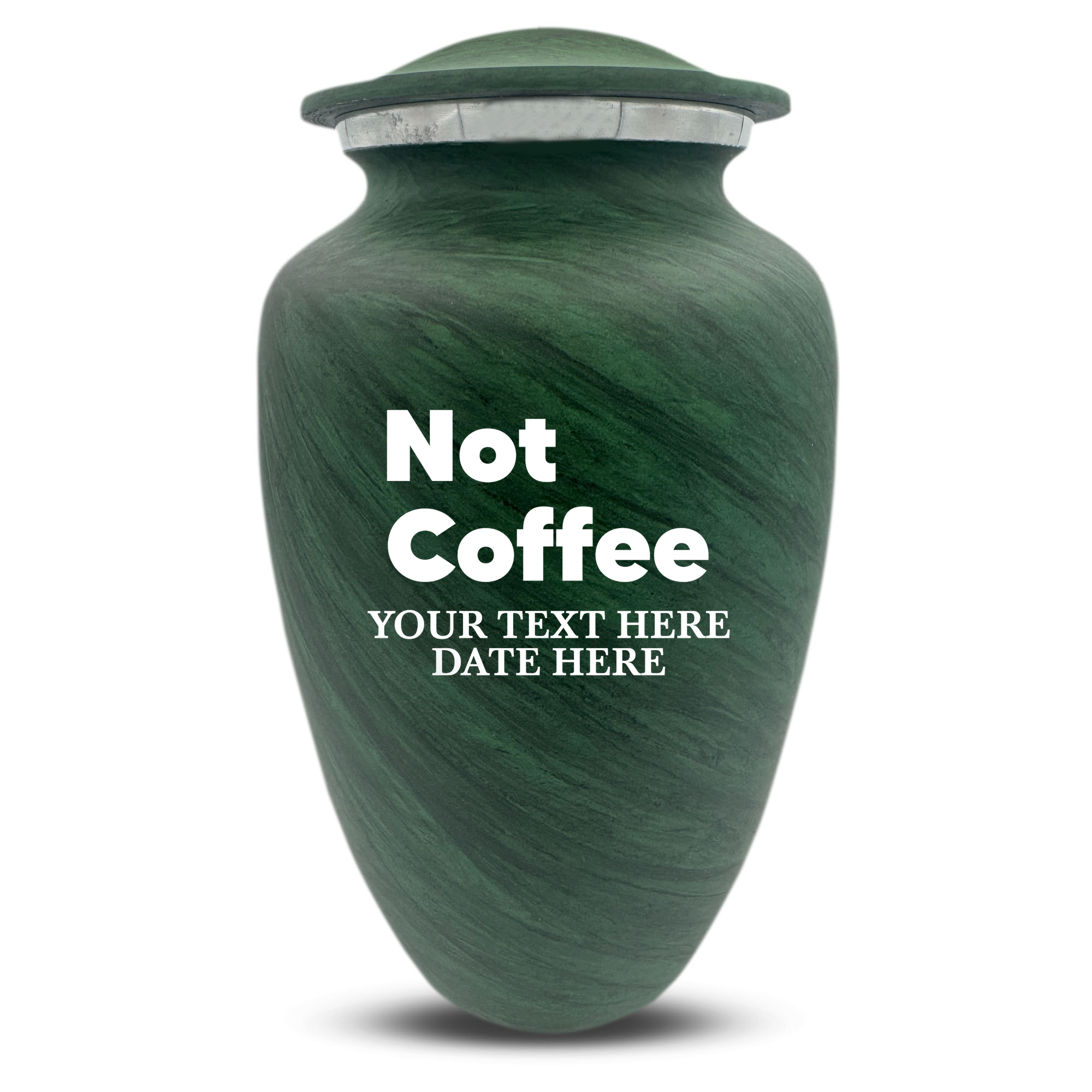 Custom Human Urns - Soft Whisper Collection - Just Funny Design - Distressed Finish - 200 Cubic Inch