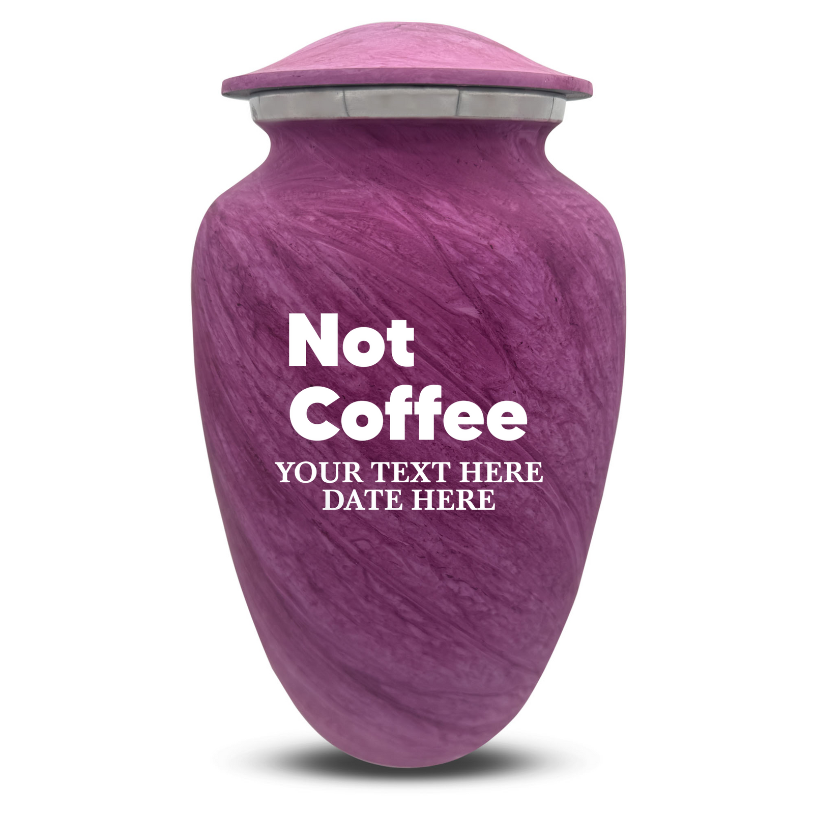 Custom Human Urns - Soft Whisper Collection - Just Funny Design - Distressed Finish - 200 Cubic Inch
