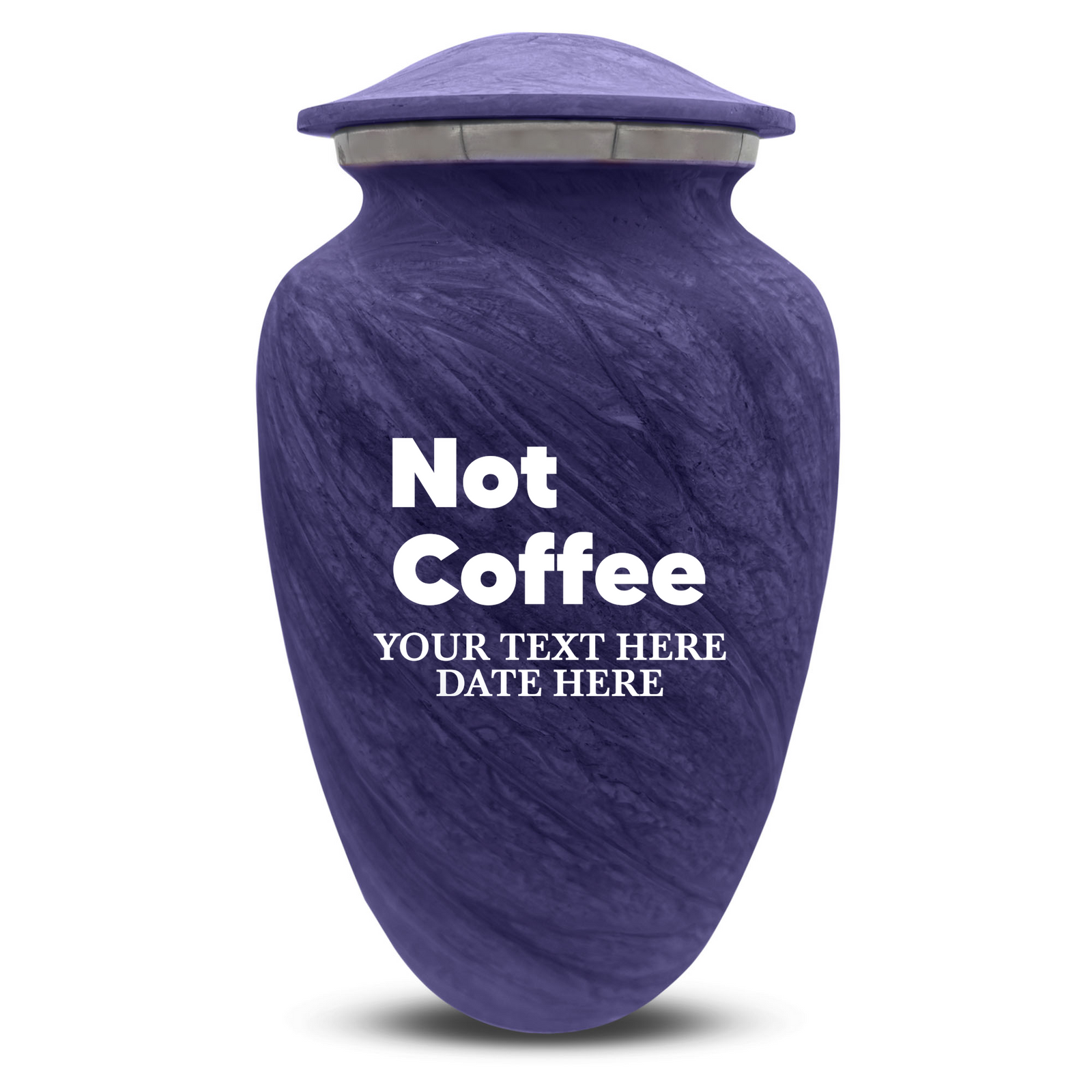 Custom Human Urns - Soft Whisper Collection - Just Funny Design - Distressed Finish - 200 Cubic Inch