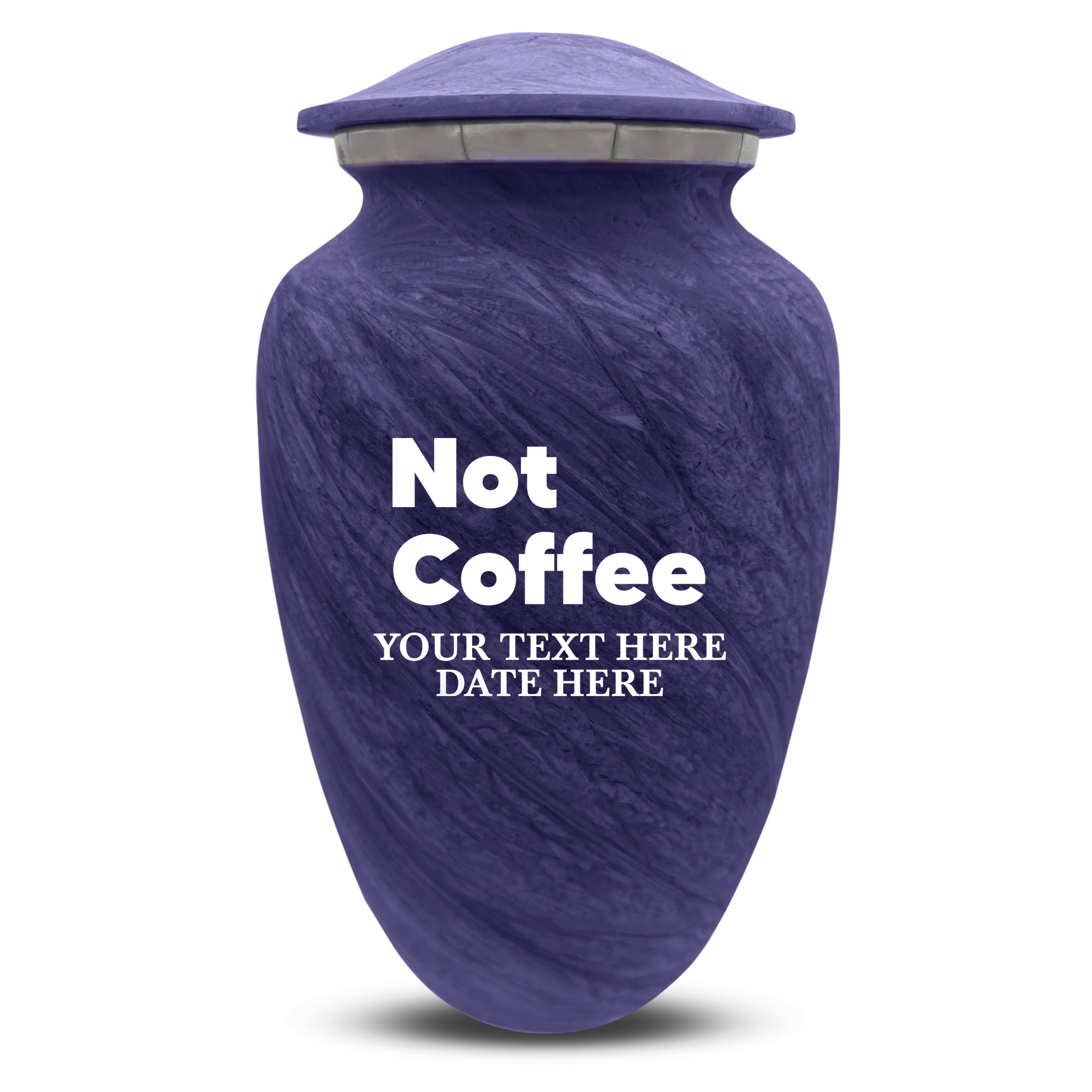 Custom Human Urns - Soft Whisper Collection - Just Funny Design - Distressed Finish - 200 Cubic Inch