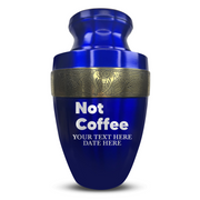 Personalized Adult Human Cremation Urn with Custom Name Date on Gold Rim Container for Ashes and Men or Women Cremains | Elite Just Funny Urn Series | 200 Lbs | Not Coffee