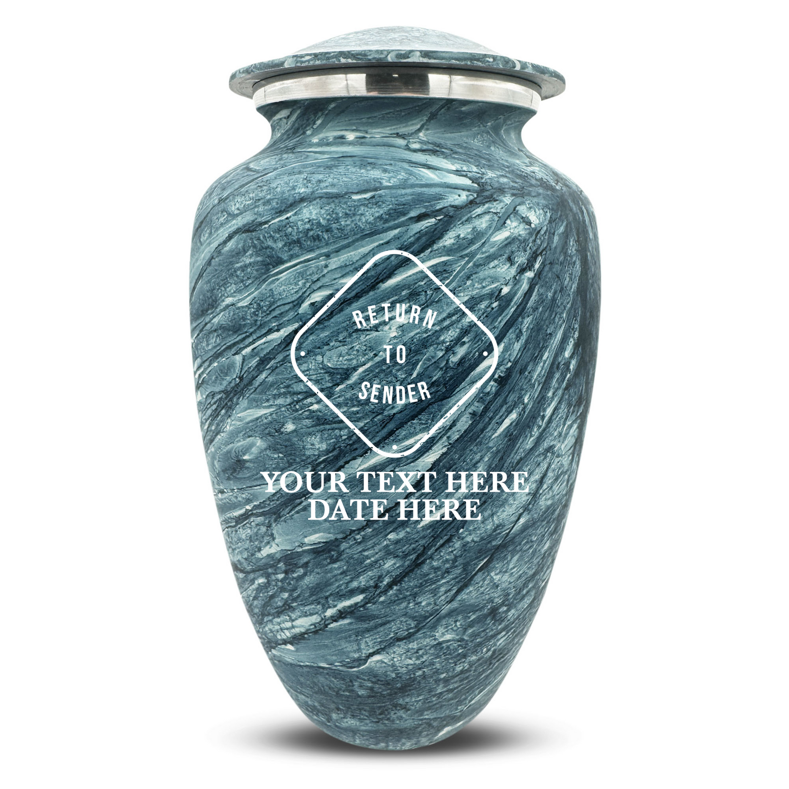 Custom Human Urns - Soft Whisper Collection - Funny Office Design - Distressed Finish - 200 Cubic Inch