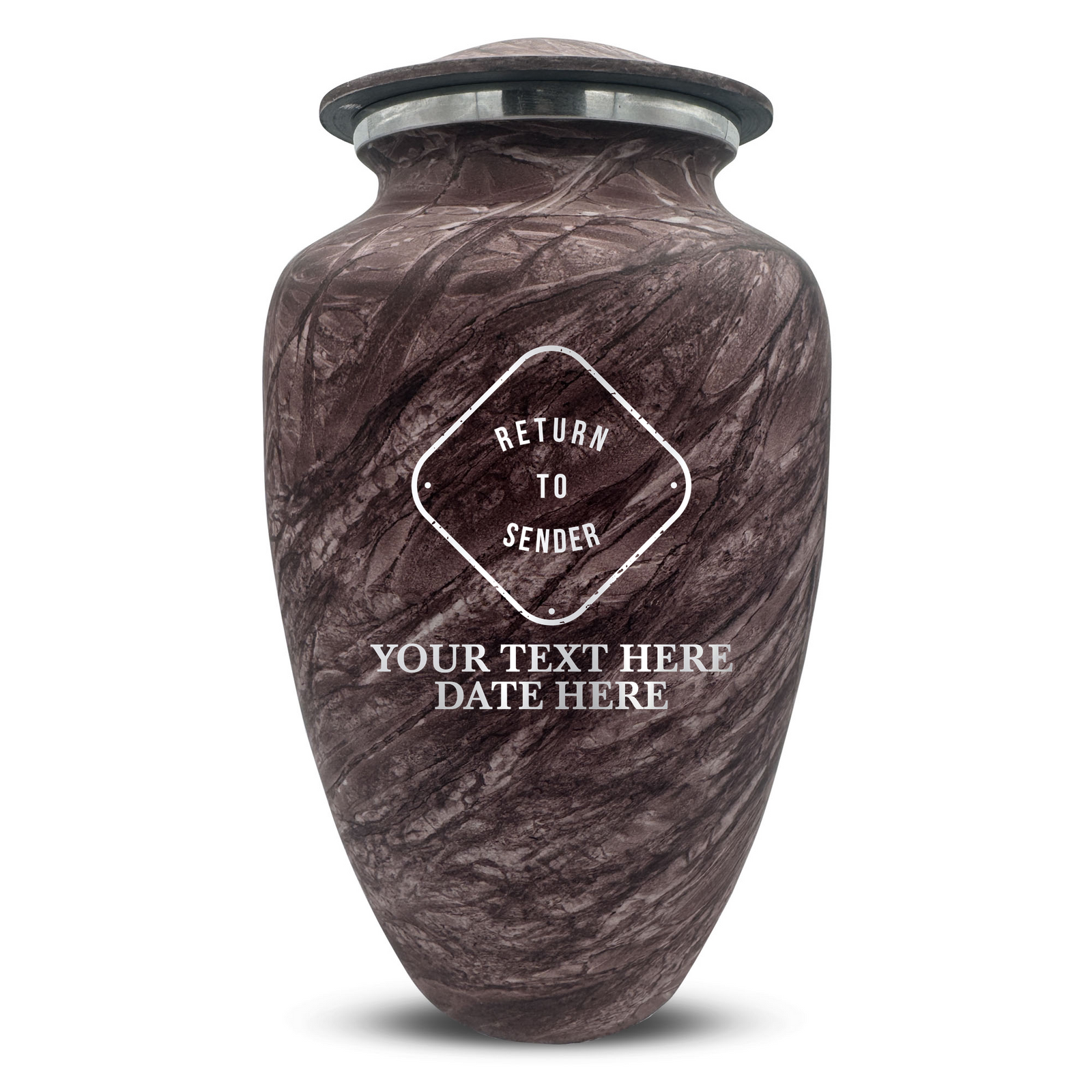 Custom Human Urns - Soft Whisper Collection - Funny Office Design - Distressed Finish - 200 Cubic Inch