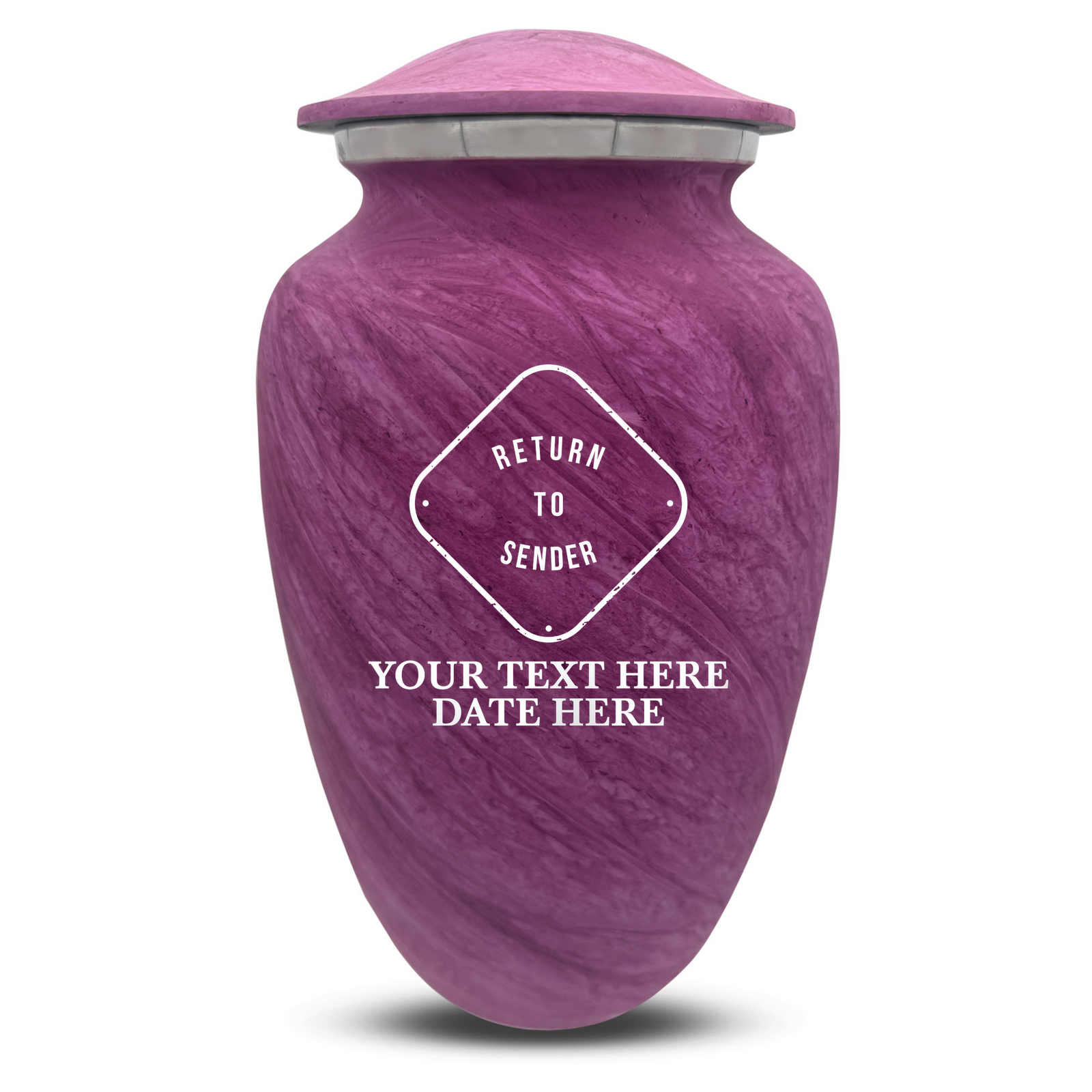 Custom Human Urns - Soft Whisper Collection - Funny Office Design - Distressed Finish - 200 Cubic Inch