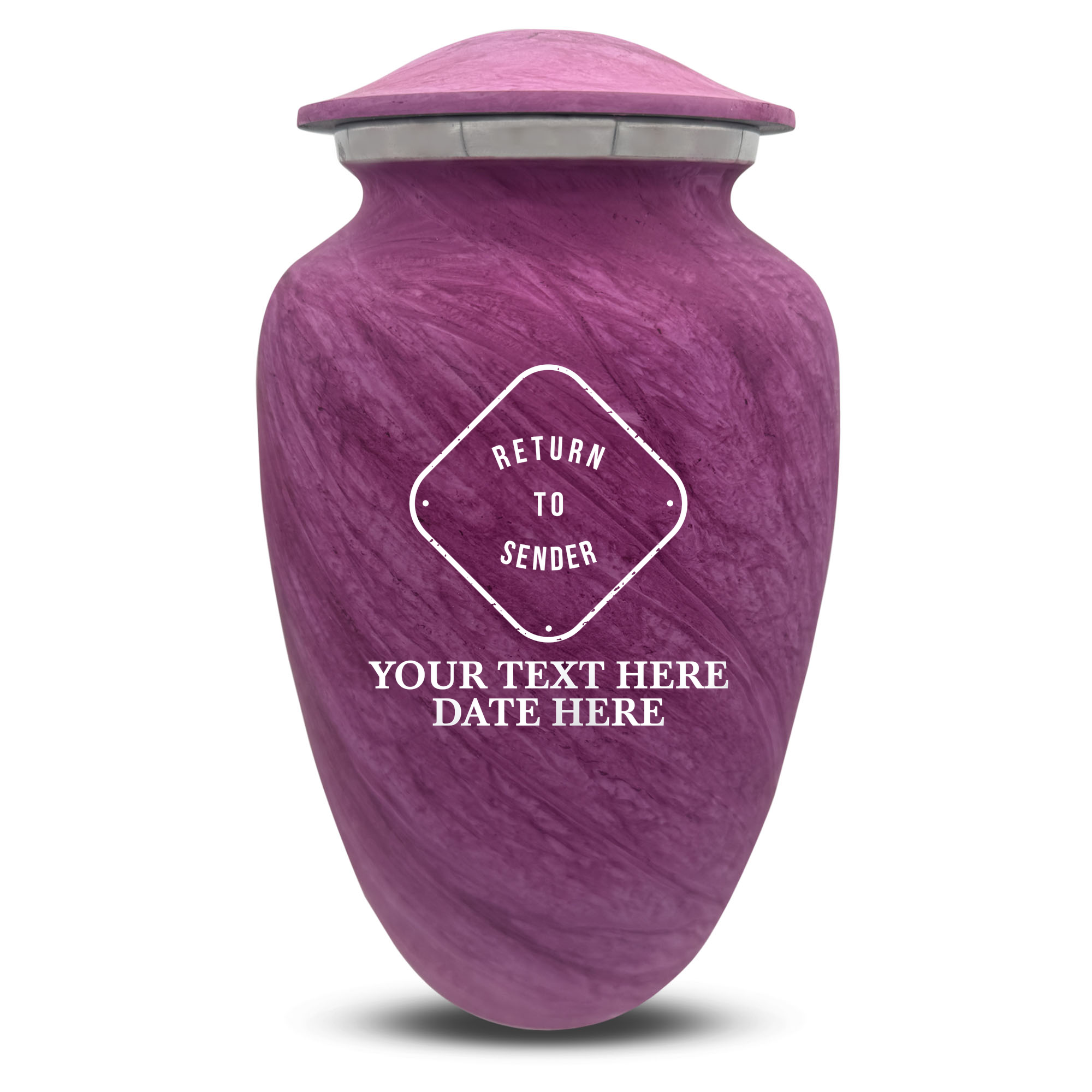 Custom Human Urns - Soft Whisper Collection - Funny Office Design - Distressed Finish - 200 Cubic Inch