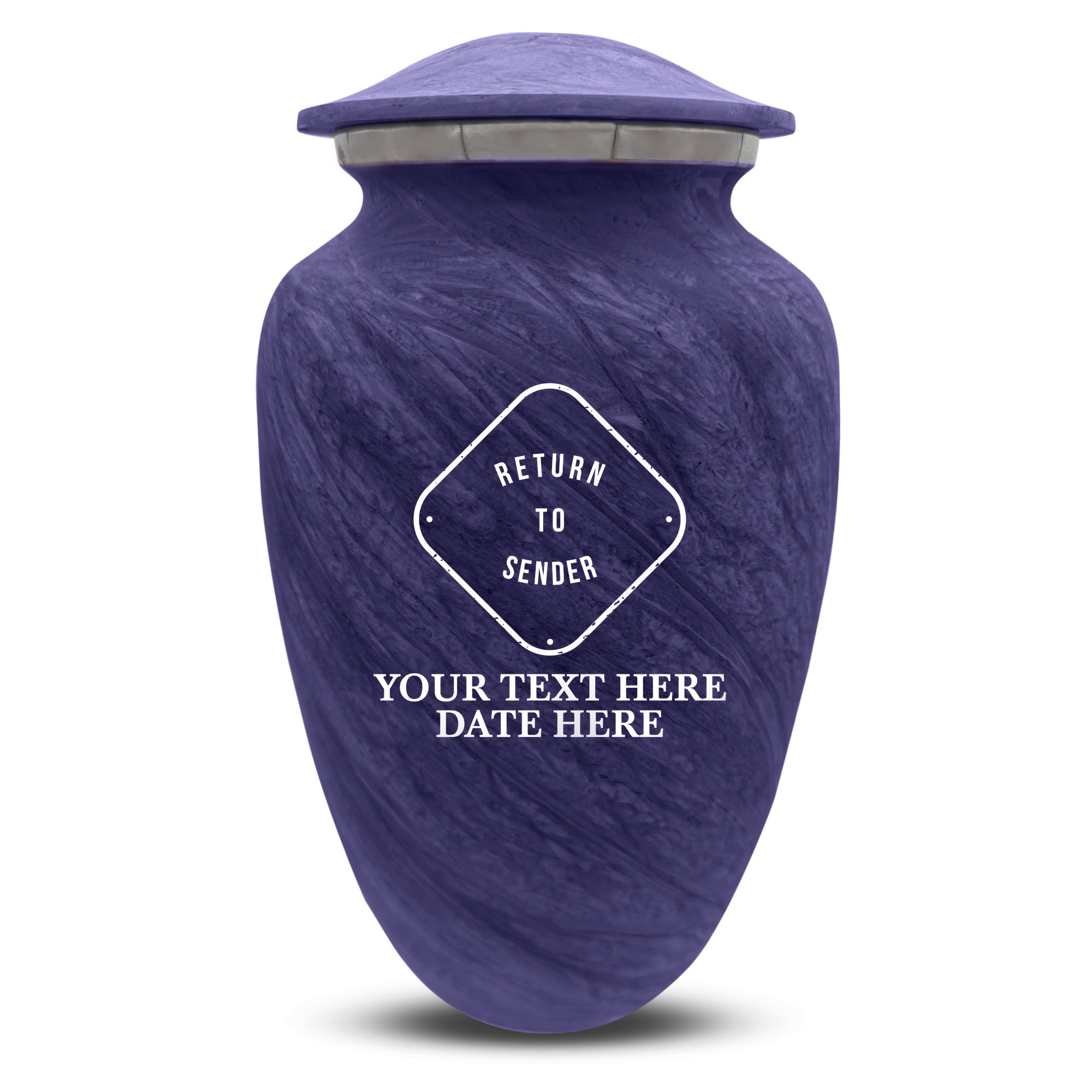 Custom Human Urns - Soft Whisper Collection - Funny Office Design - Distressed Finish - 200 Cubic Inch
