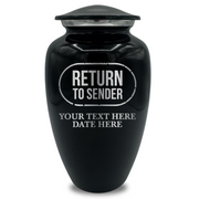 Splendor Human Cremation Urn - 200 Cubic Inch Capacity - Metal | Office Humor