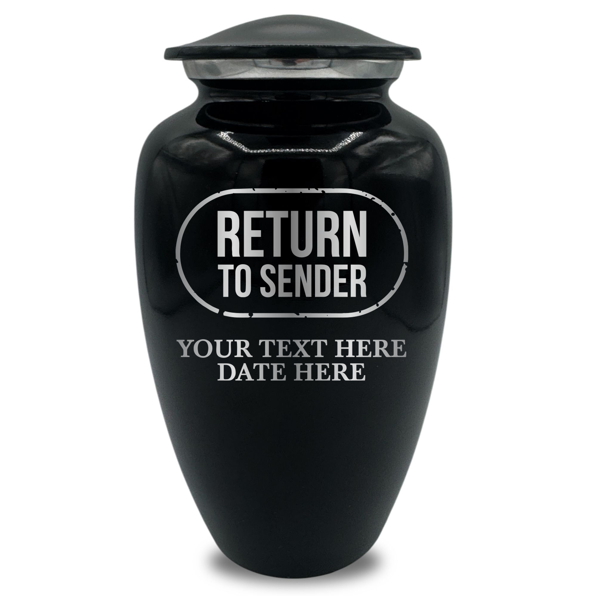 Splendor Human Cremation Urn - 200 Cubic Inch Capacity - Metal | Office Humor