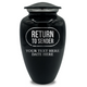 Splendor Human Cremation Urn - 200 Cubic Inch Capacity - Metal | Office Humor