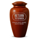 Human Cremation Urn - 200 Cubic Inch - Ingrained Wood Style Finish | Office Humor