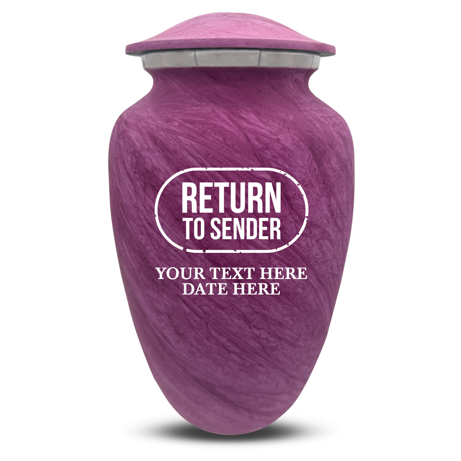 Custom Human Urns - Soft Whisper Collection - Funny Office Design - Distressed Finish - 200 Cubic Inch