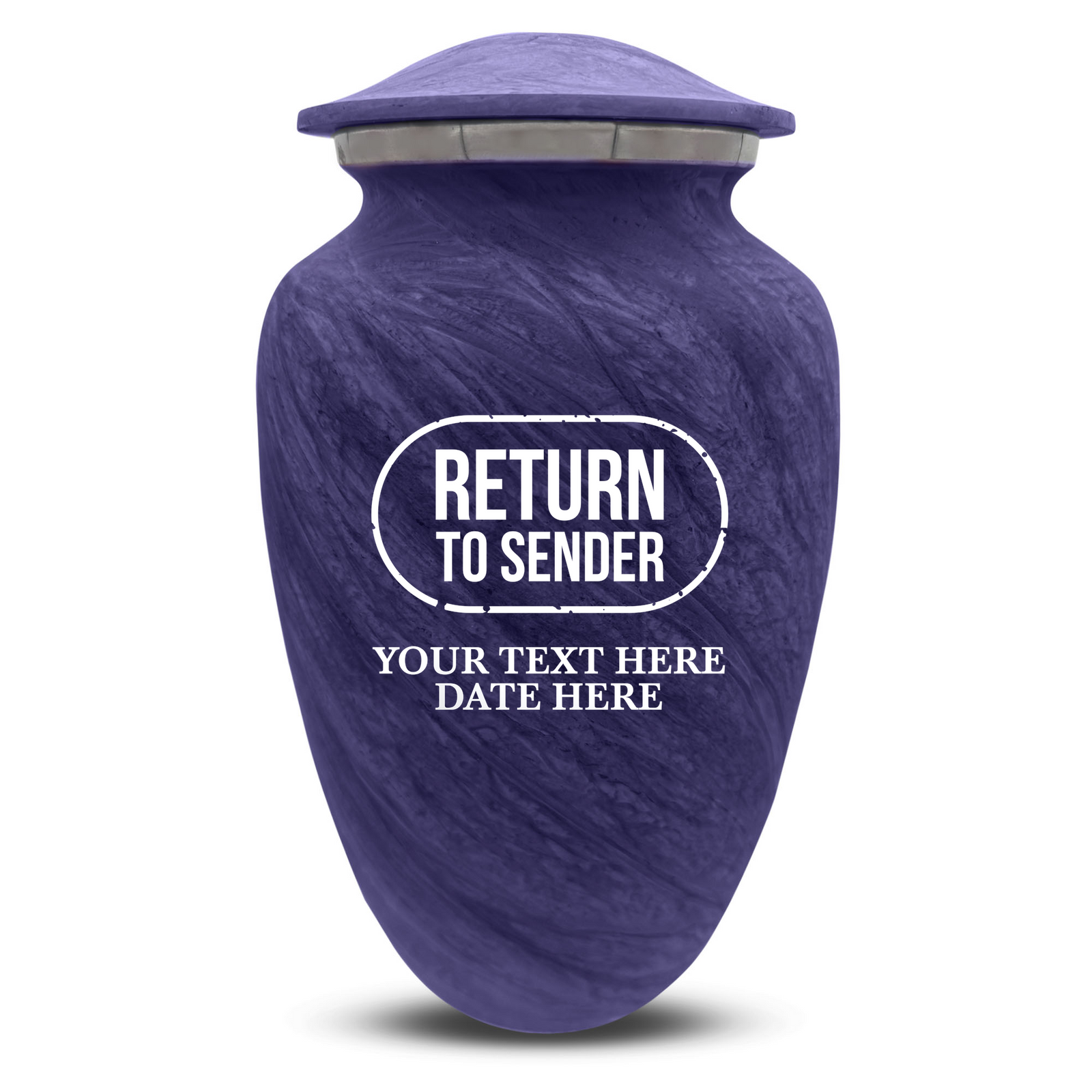 Custom Human Urns - Soft Whisper Collection - Funny Office Design - Distressed Finish - 200 Cubic Inch