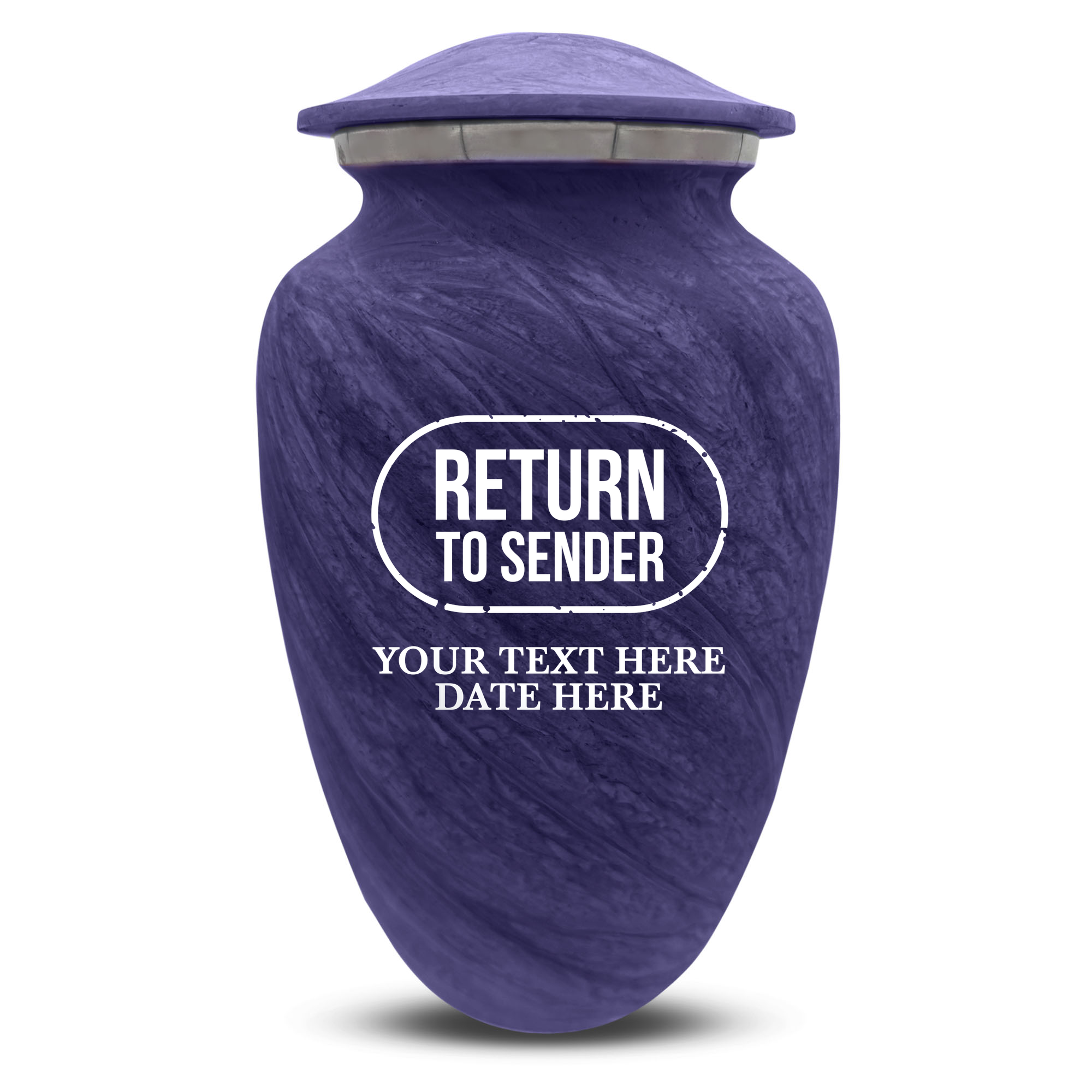 Custom Human Urns - Soft Whisper Collection - Funny Office Design - Distressed Finish - 200 Cubic Inch