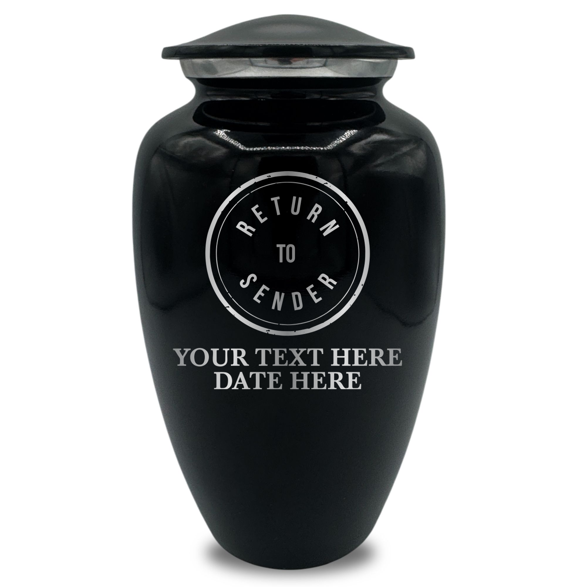 Splendor Human Cremation Urn - 200 Cubic Inch Capacity - Metal | Office Humor