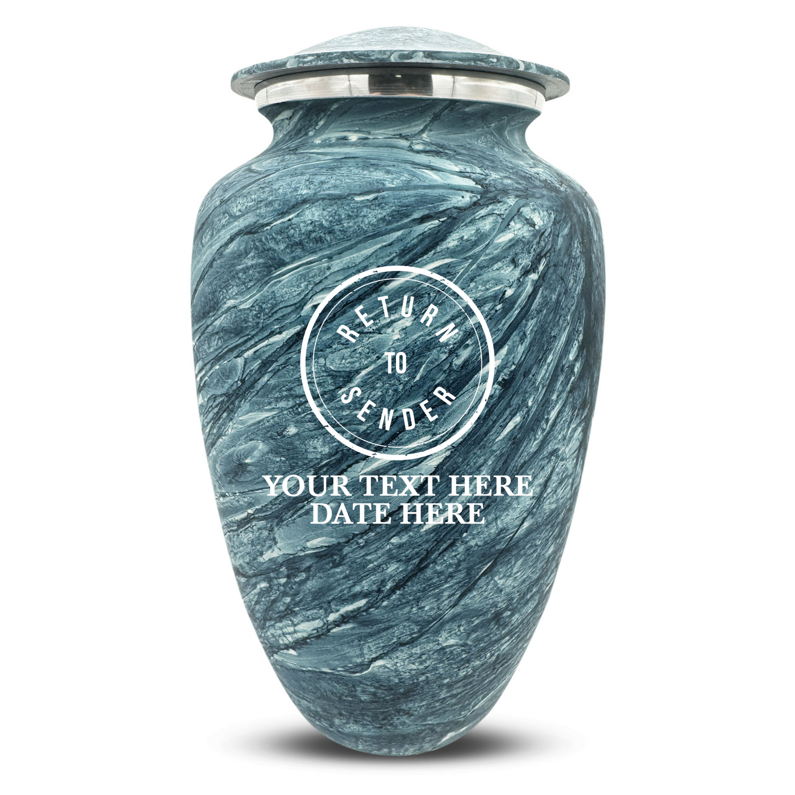 Custom Human Urns - Soft Whisper Collection - Funny Office Design - Distressed Finish - 200 Cubic Inch
