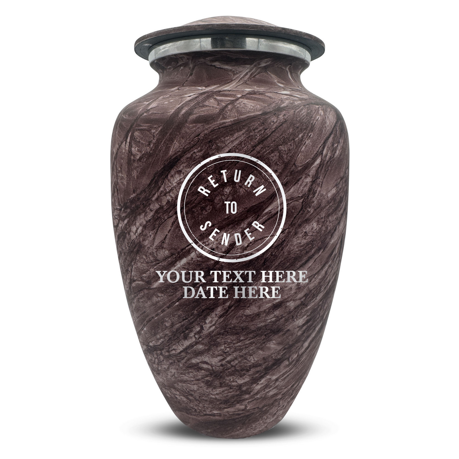 Custom Human Urns - Soft Whisper Collection - Funny Office Design - Distressed Finish - 200 Cubic Inch