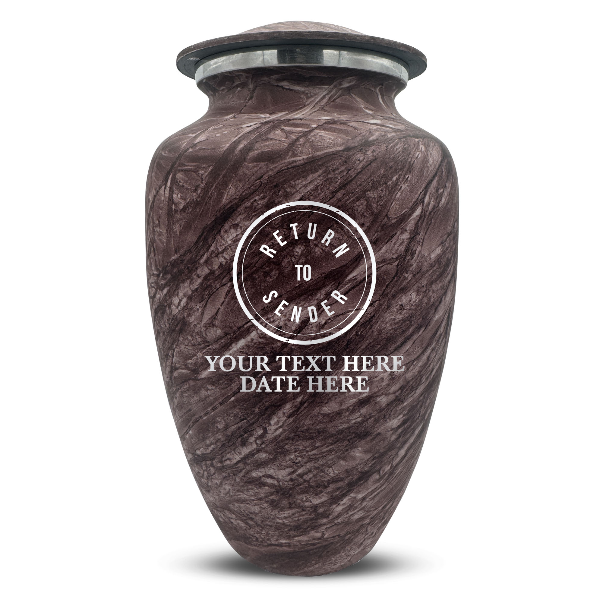 Custom Human Urns - Soft Whisper Collection - Funny Office Design - Distressed Finish - 200 Cubic Inch