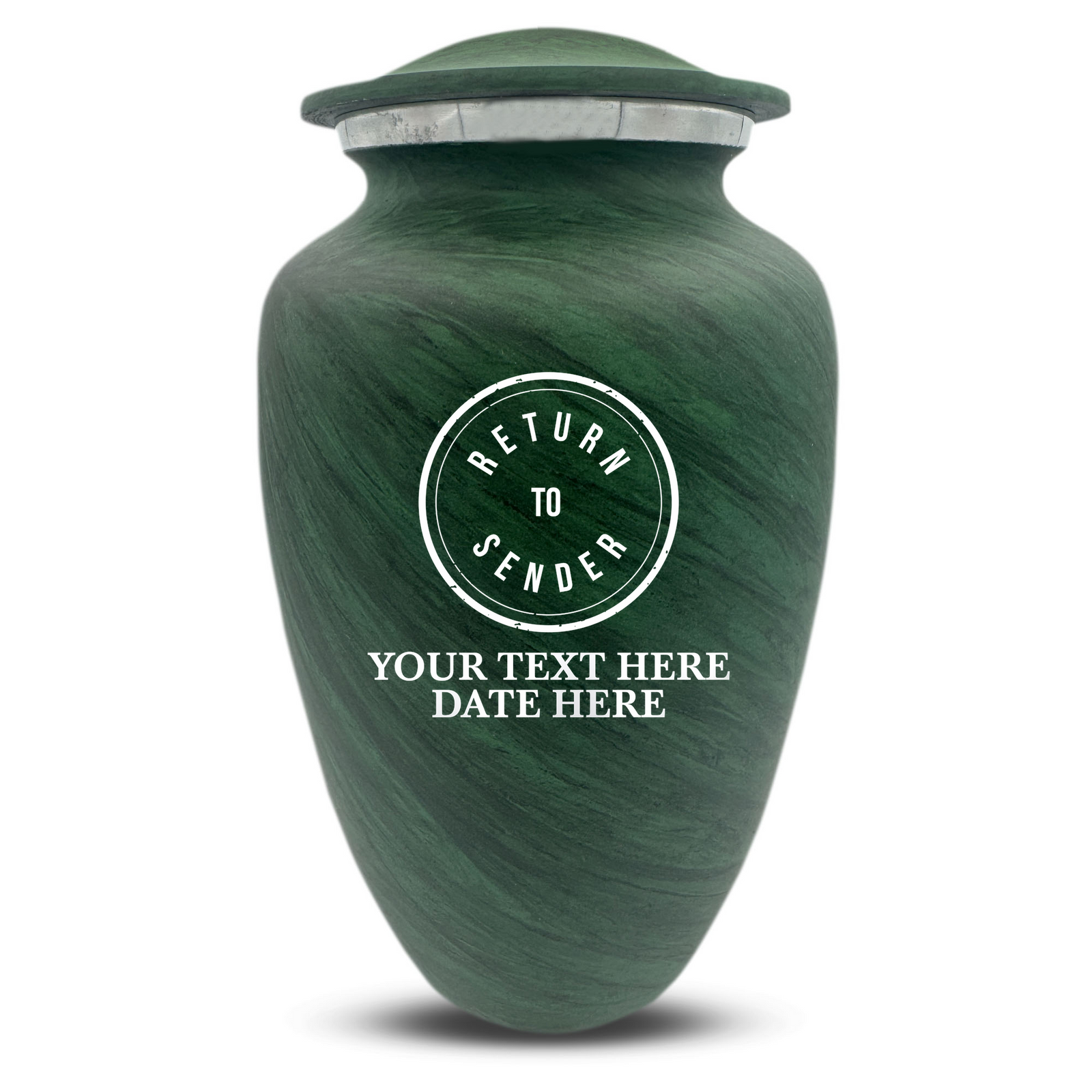 Custom Human Urns - Soft Whisper Collection - Funny Office Design - Distressed Finish - 200 Cubic Inch