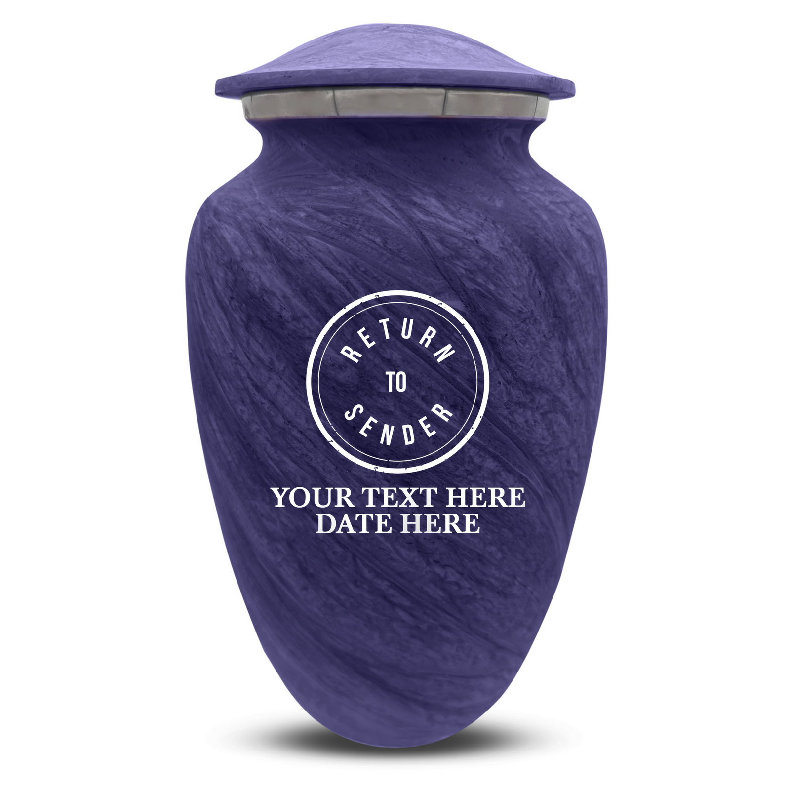 Custom Human Urns - Soft Whisper Collection - Funny Office Design - Distressed Finish - 200 Cubic Inch
