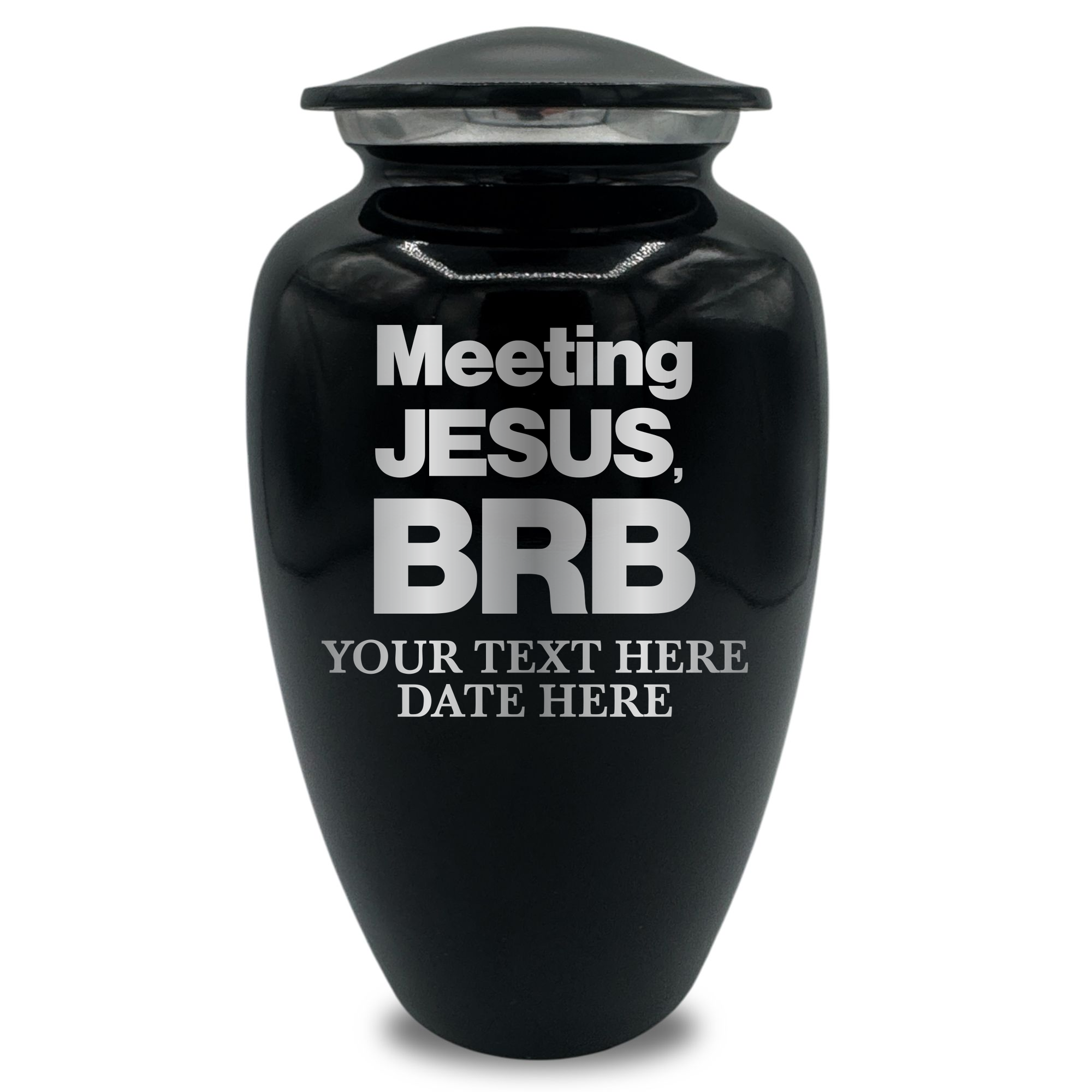 Splendor Human Cremation Urn – 200 Cubic Inch Capacity – Metal | Christian Humor