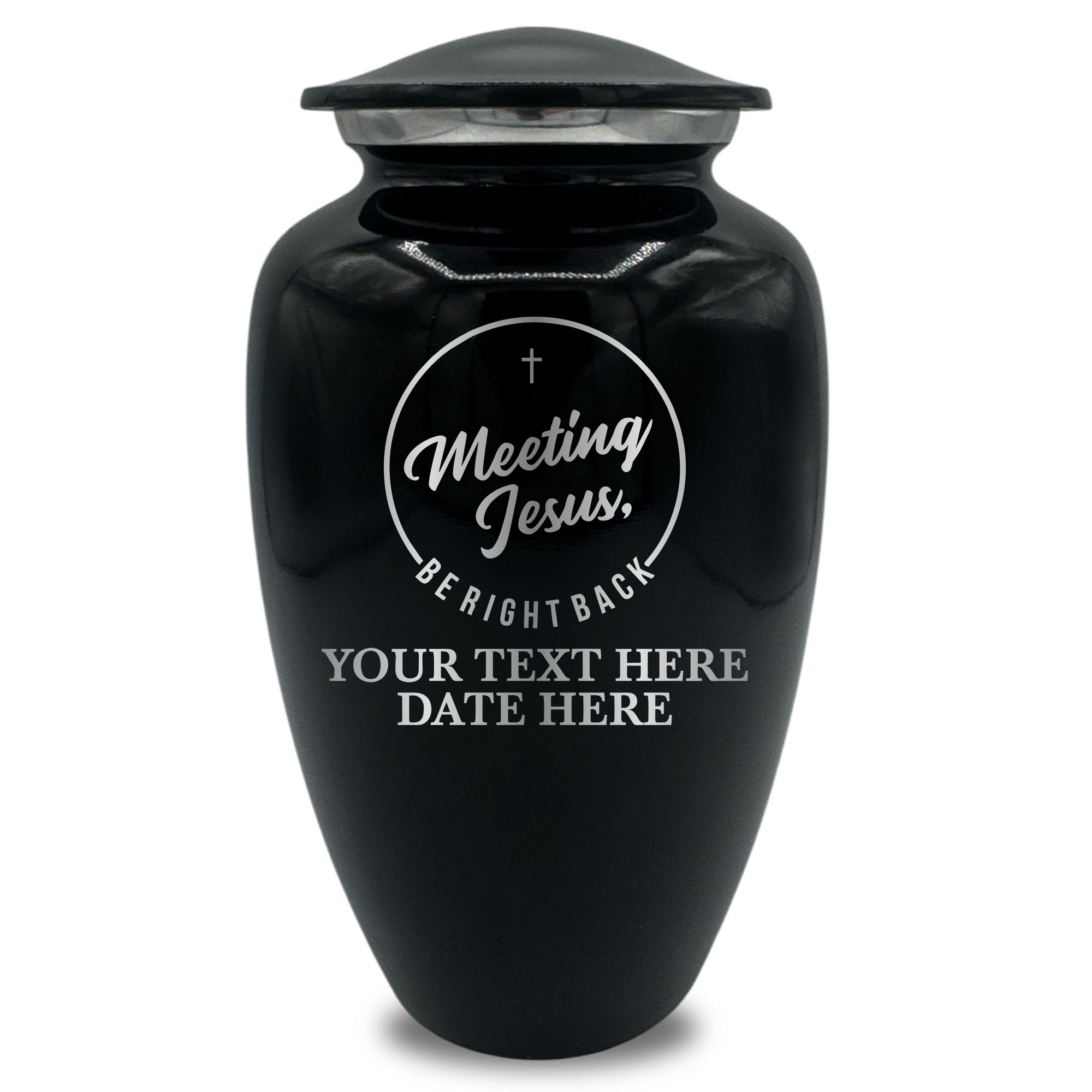 Splendor Human Cremation Urn – 200 Cubic Inch Capacity – Metal | Christian Humor