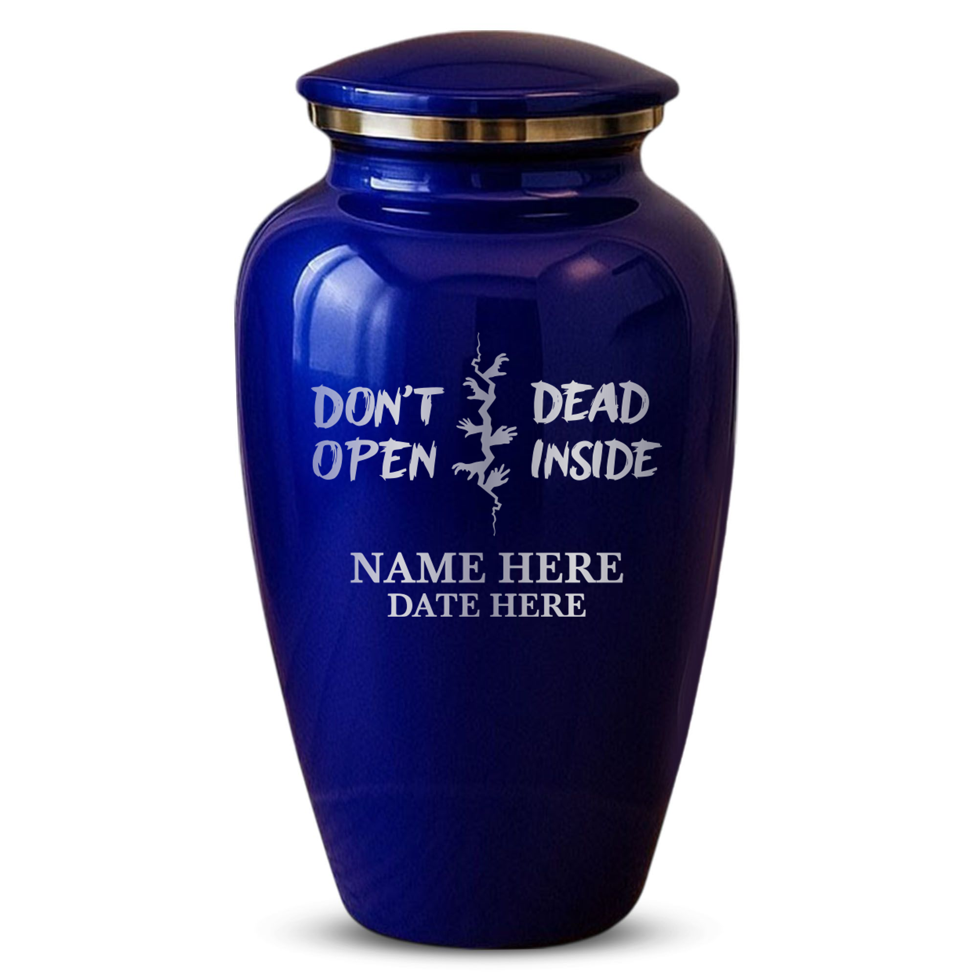 Splendor Human Cremation Urn - 200 Cubic Inch Capacity - Metal | Funny Pop Culture Collection