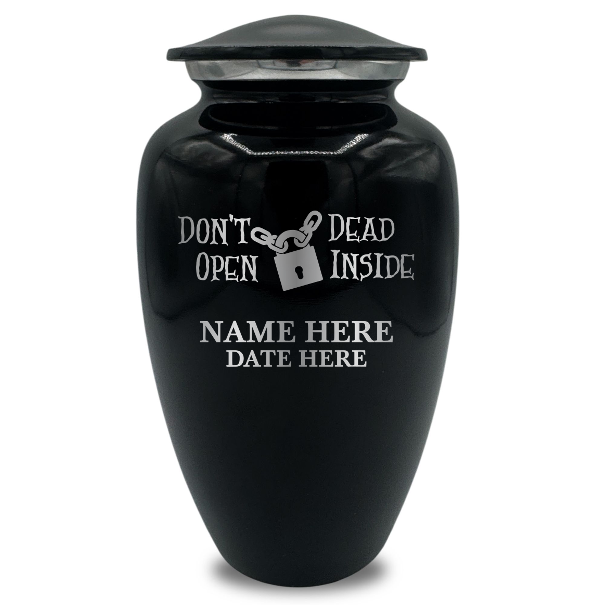 Splendor Human Cremation Urn - 200 Cubic Inch Capacity - Metal | Funny Pop Culture Collection