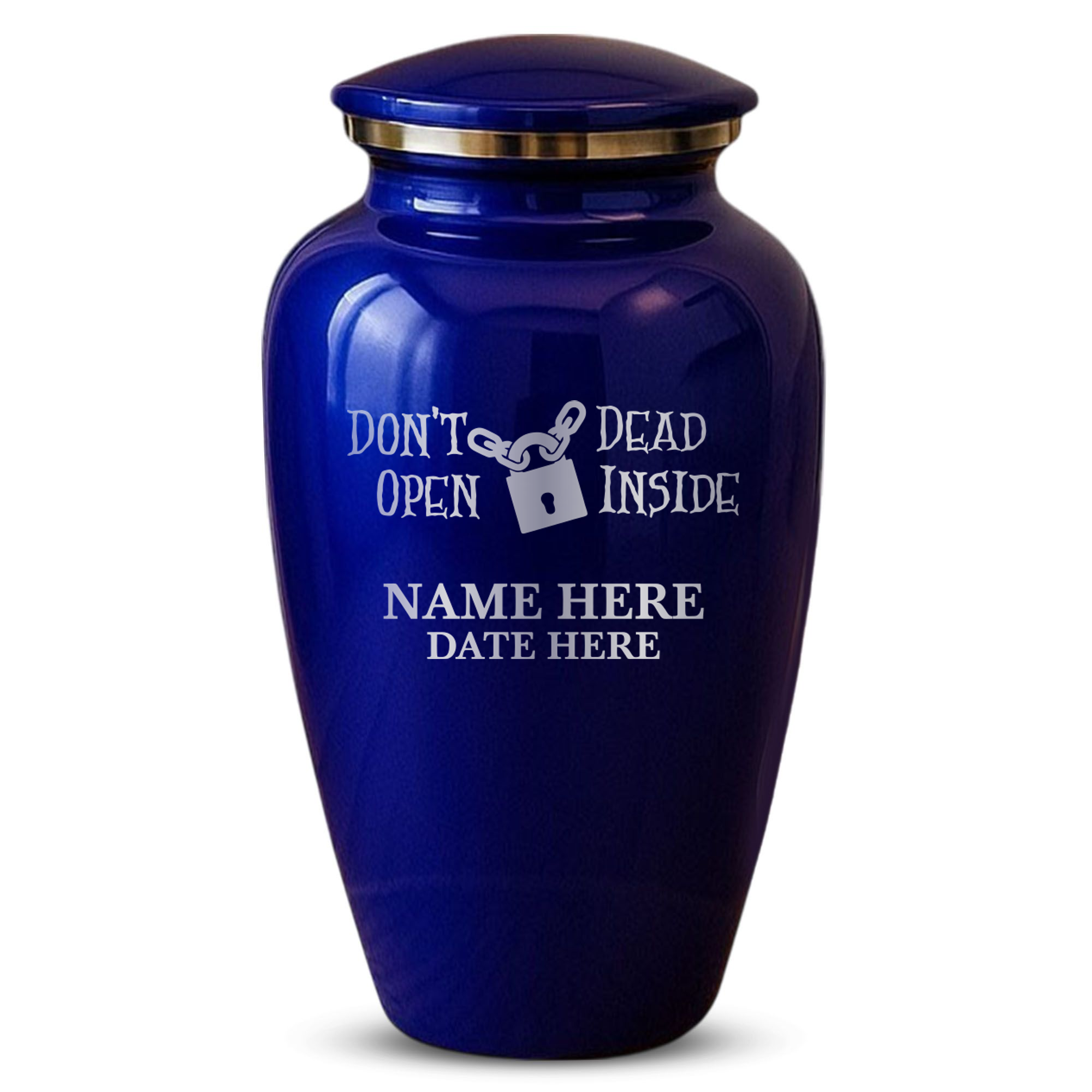 Splendor Human Cremation Urn - 200 Cubic Inch Capacity - Metal | Funny Pop Culture Collection