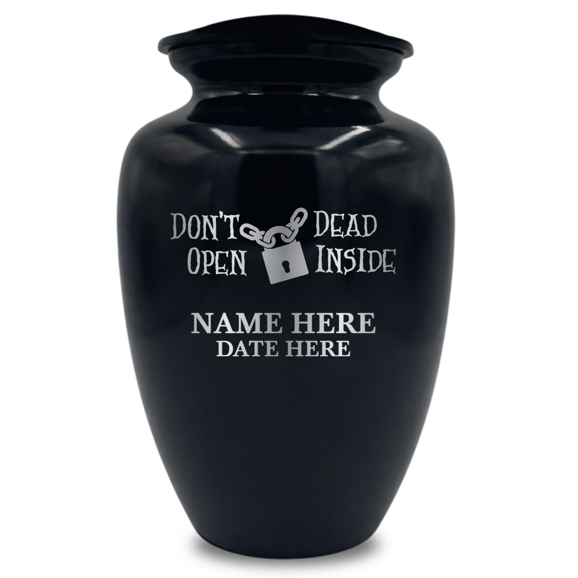 Don't Open Dead Inside With Lock Icon