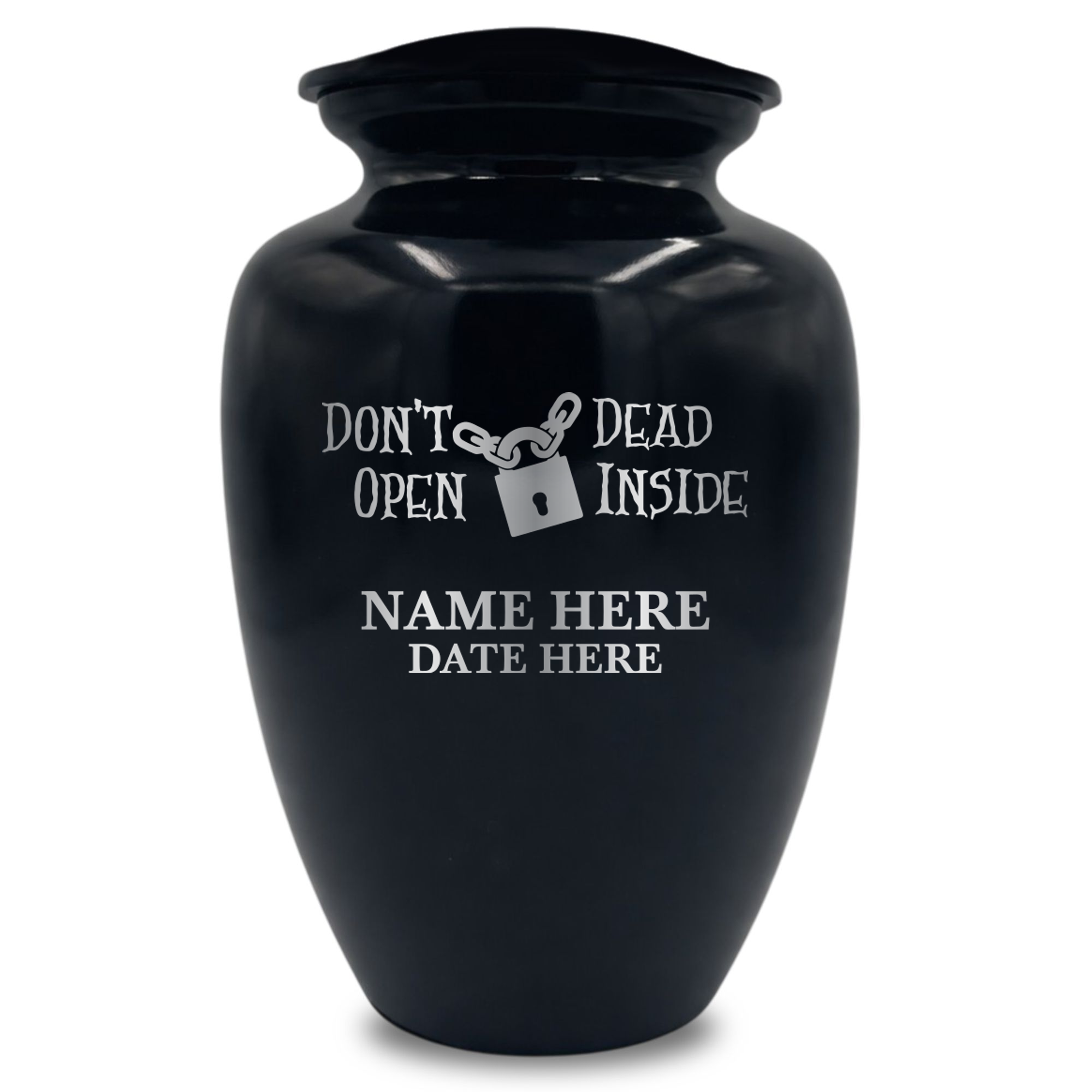 Don't Open Dead Inside With Lock Icon