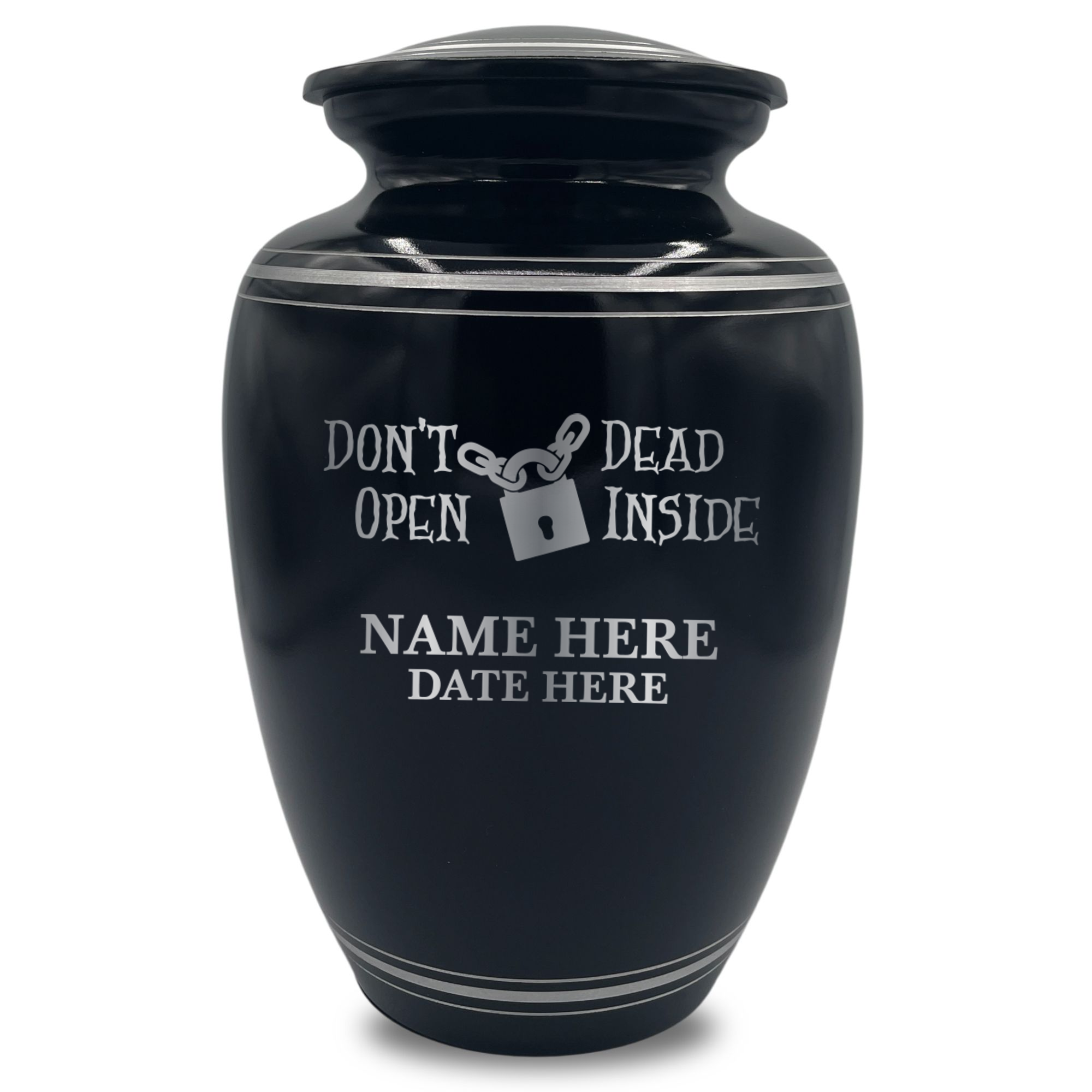 Don't Open Dead Inside With Lock Icon