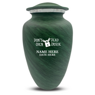 Green / Don't Open Dead Inside With Lock Icon